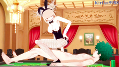Toga Himiko和Izuku Midoriya在賭場進行激烈的性愛。 我的英雄學院的變態色情動畫